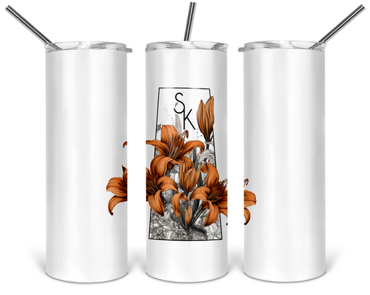 Prairie Lily Province Skinny Tumbler | Saskatchewan Tumbler