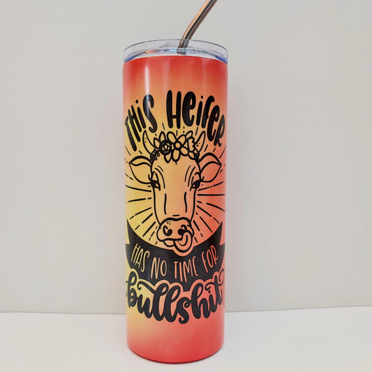 Heifer Colour Change Skinny Tumbler