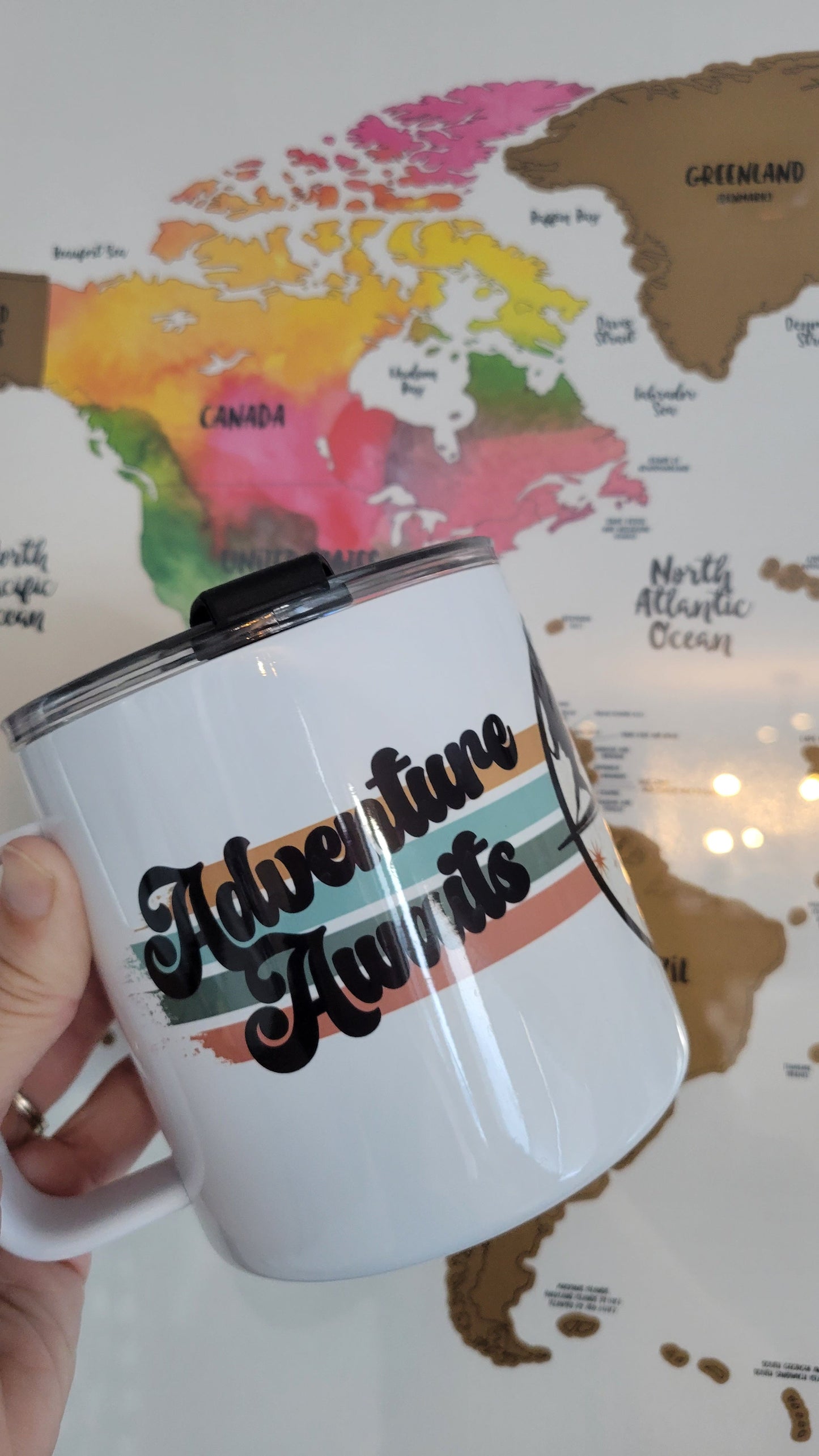 Adventure Awaits Stainless Steel 17oz Coffee Mug