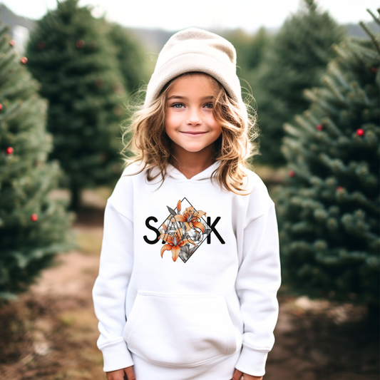 SASK Diamond Youth Hoodie | Saskatchewan Apparel