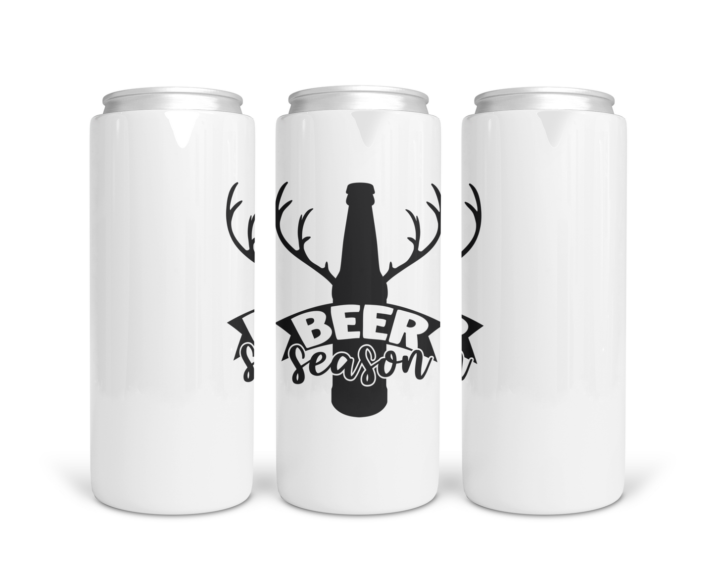 Beer Season Tall Boy Stainless Steel Koozie