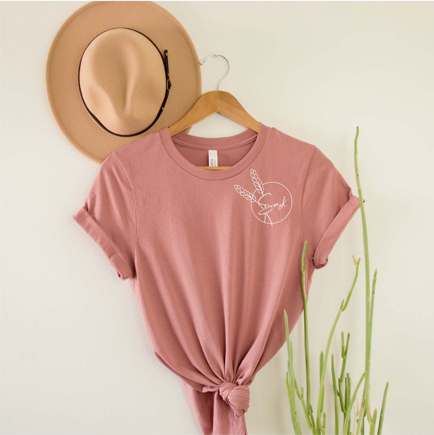 Sask Wheat Mauve Tshirt