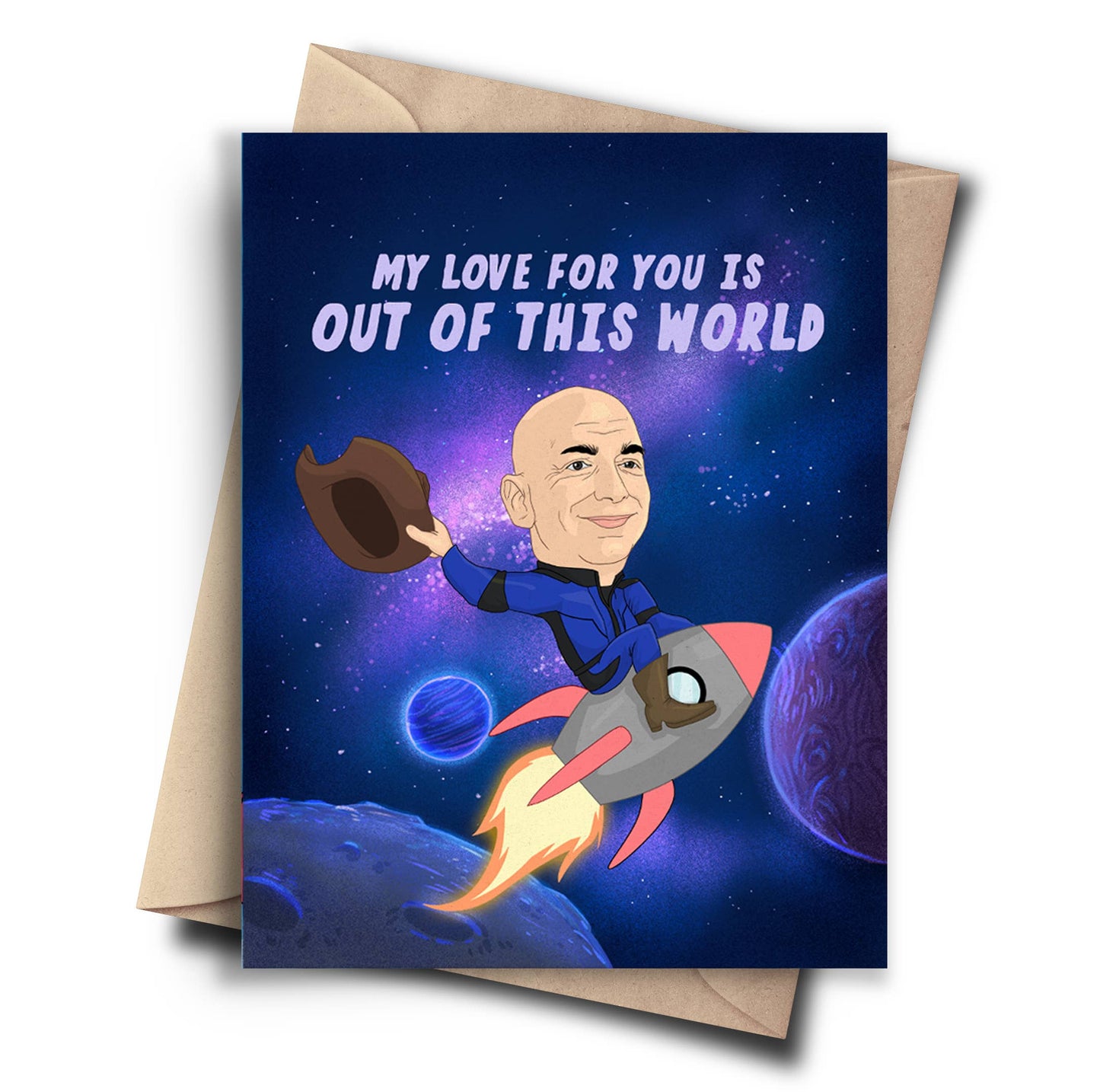 Bezos Funny Pop Culture Anniversary Card - Love Card